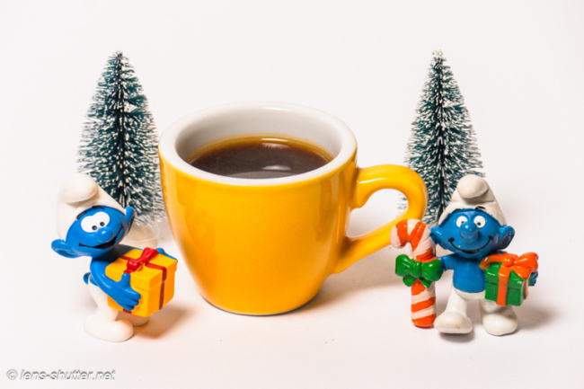 Yellow Xmas Smurf Espresso